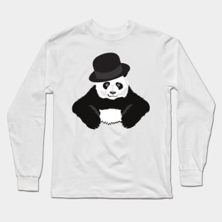 Panda in black Long Sleeve T-Shirt